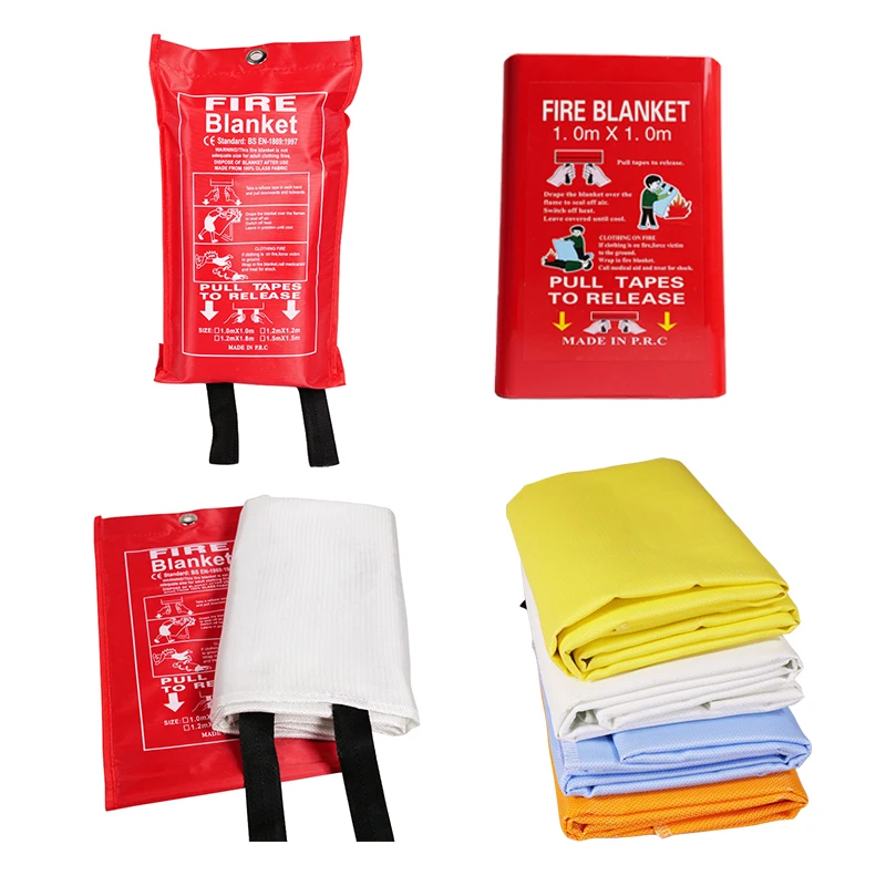 

Custom En1869:1997 Emergency Fire Retardant Protection Heat Insulation Fireproof Fiberglass Fire Blanket With CE