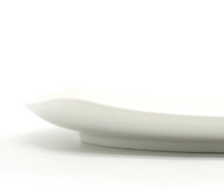 Wholesale ceramic serving dish plate cheap bulk flat white porcelain dinner plates for wedding customized plates