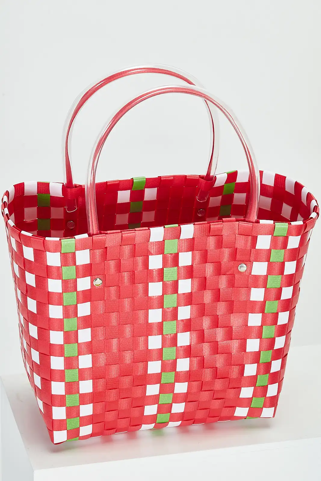 plastic basket handbag