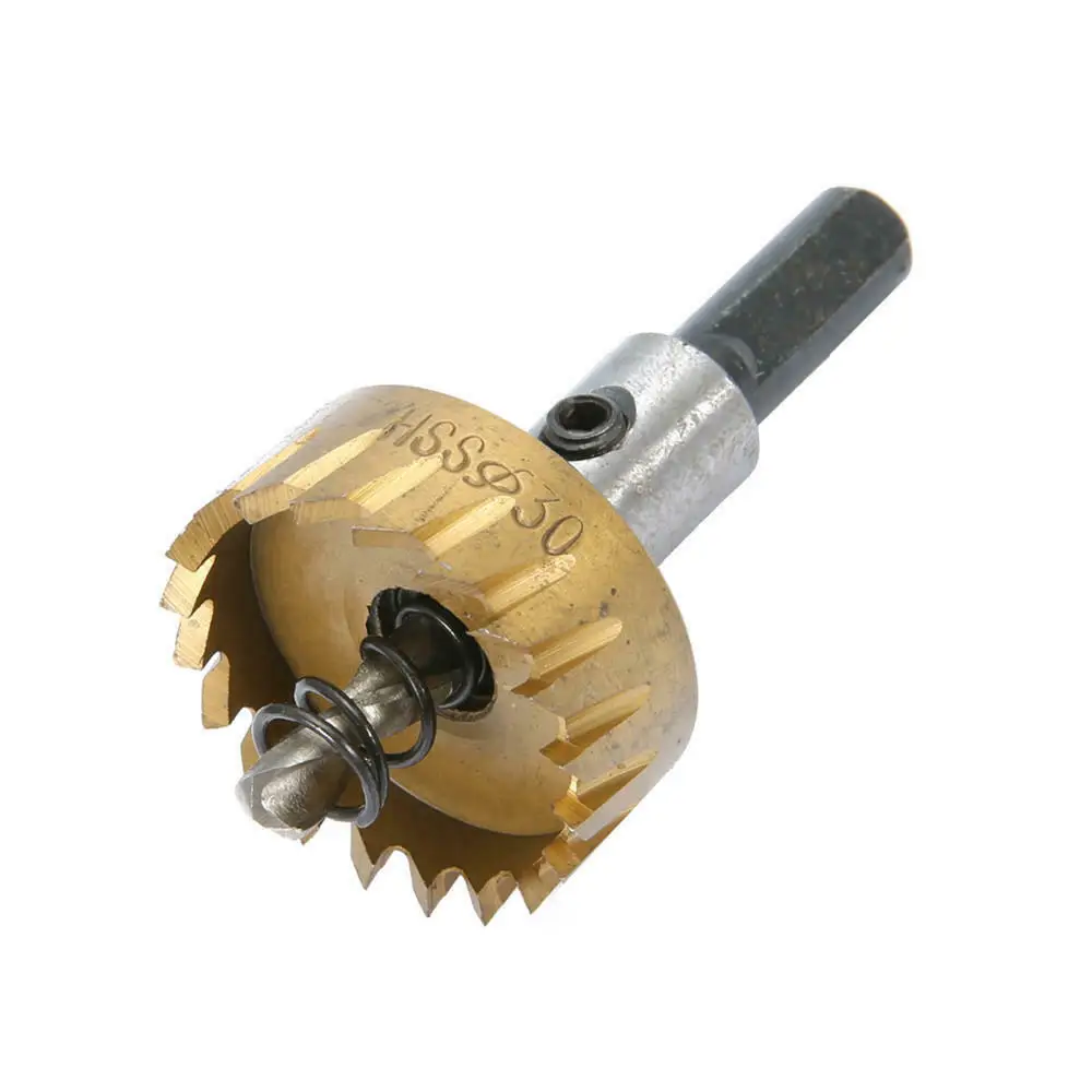 
5pcs HSS 6542 Titanium Coated Hole Sawtooth HSS Hole Saw Cutter Dril 