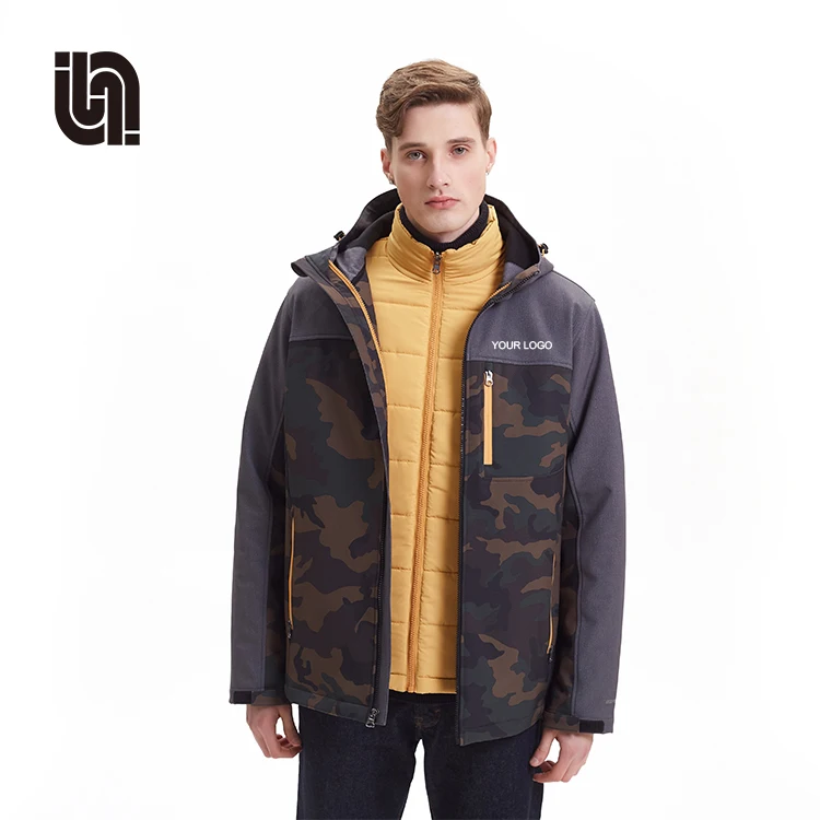 
Men 3 In 1 Waterproof Sport Outdoor Mountain Hiking Ski Winter Jacket 