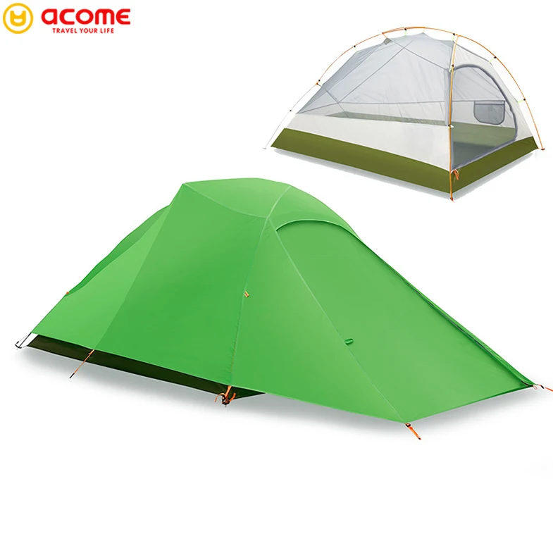 

Acome 2021 New Cheap Arrival Windproof Tent for Outdoor Entertainment, Orange green grey