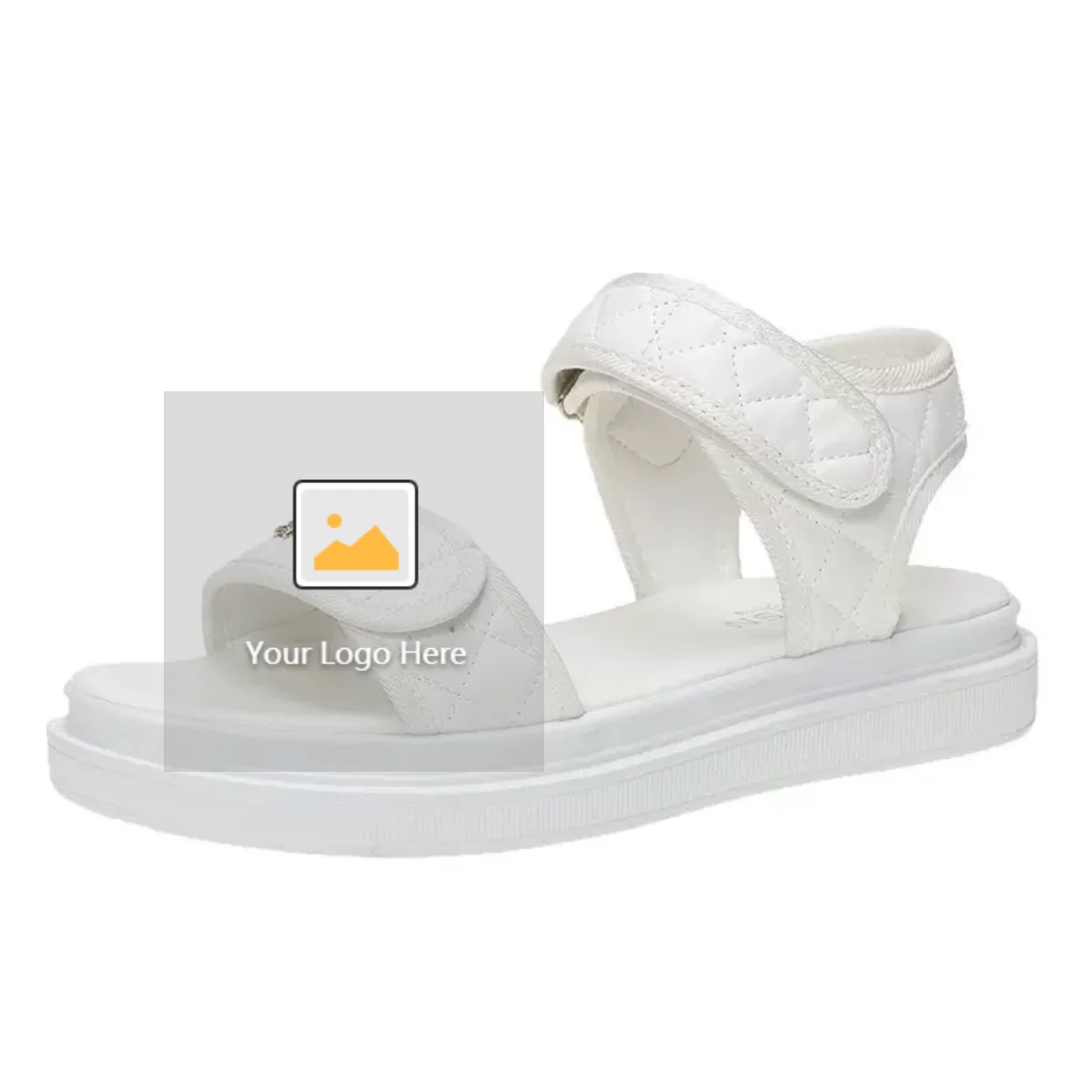 platform sandals white bottom