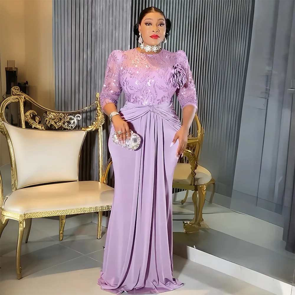 Plus Size African Party Dresses for Women Dashiki Sequin Sexy Bodycon Long Dress Elegant Outfits Muslim Wedding Evening Gowns