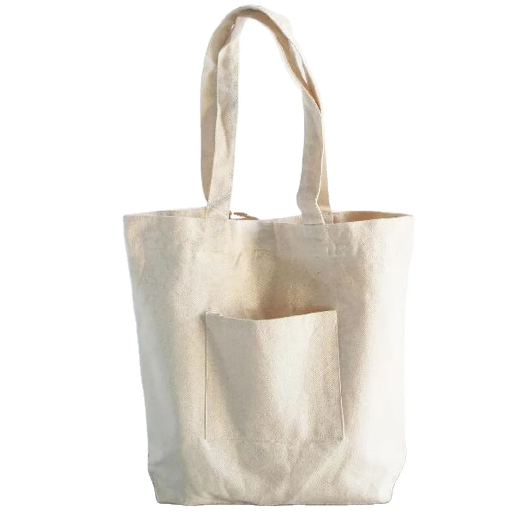 

Custom Print Pocket Natural Cotton Canvas Bag A3 A4 Large Canvas Totebag With Pocket, Beige, white, black etc