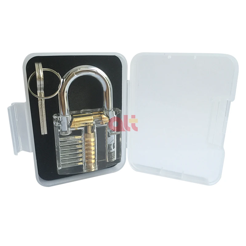 Details about   Practice Transparent Cutaway visible Padlock Training Skill Pick Locksmith Clear 