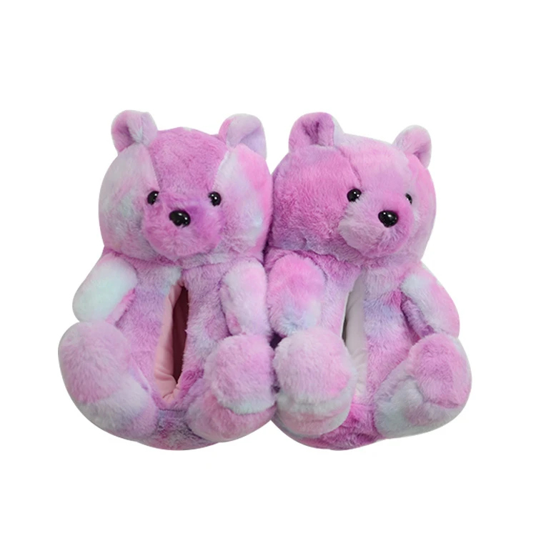 

202 latest fluffy teddy bear slippers baby teddy bear slippers ladies teddy bear slippers, Customized color