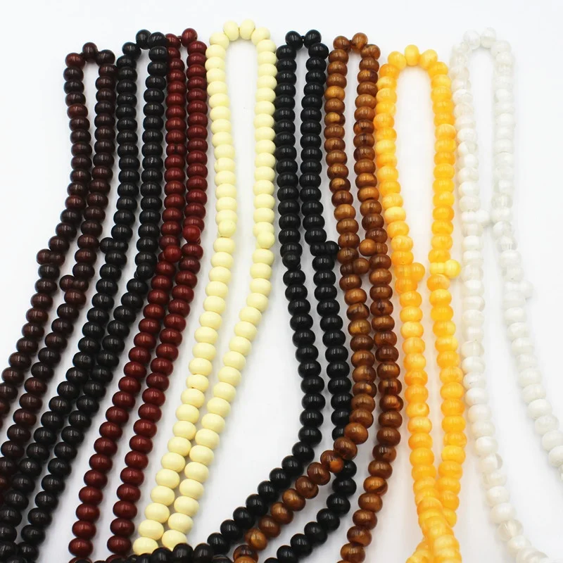 

Wholesale Colorful Resin Acrylic Abacus Beads 99 Islam Muslim Tasbih Prayer Rosary Beads Tassel Charm Bracelets