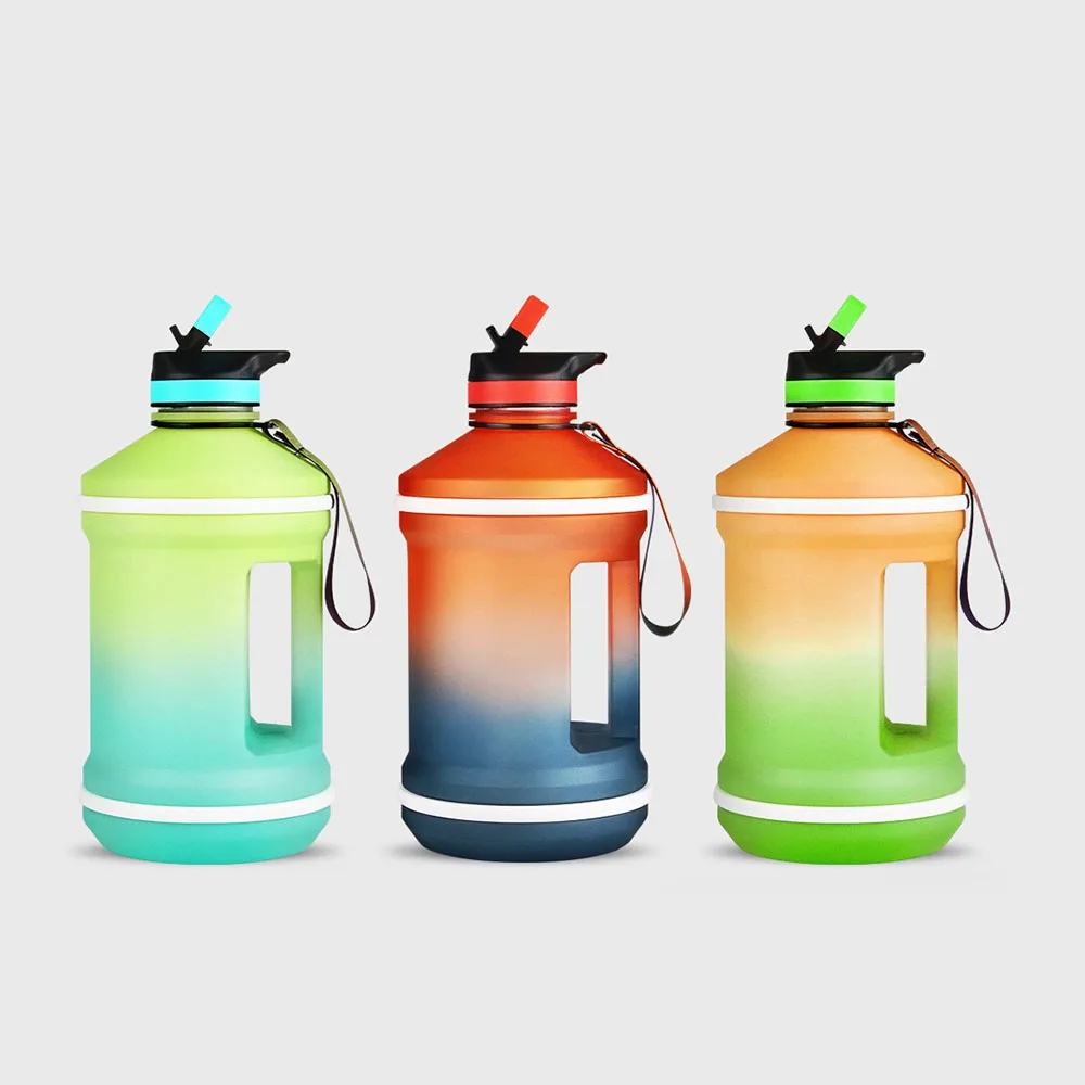 

New Style Color Changing Design 2.2L Half Gallon Water Bottle Sports Plastic Material Water Bottles with Custom Logo, Customized color