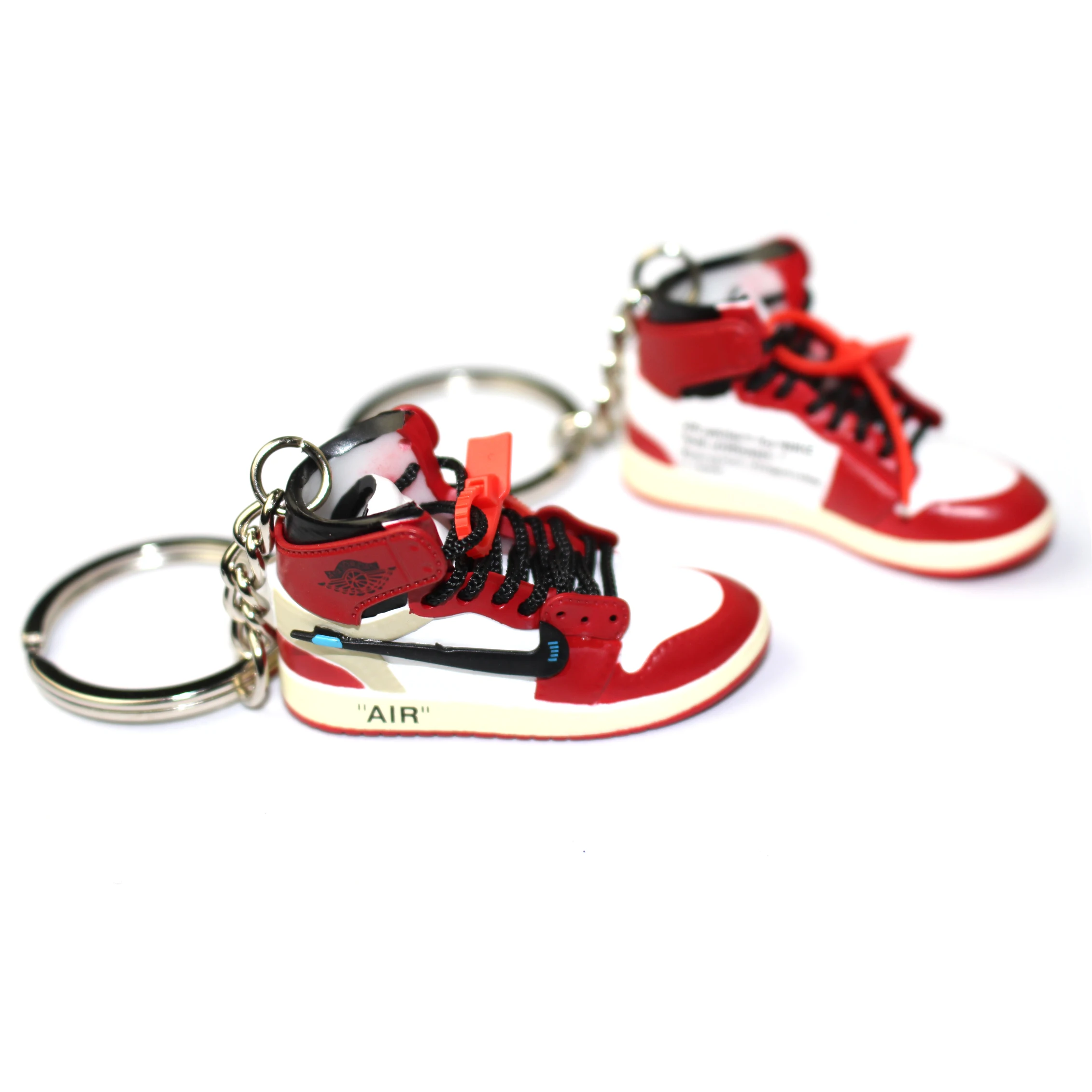 
Zhongshan Oneway Factory Made Wholesale Custom Fashion Design Personalized 3D Rubber Sneaker Keychain, Mini Shoes Keychin 