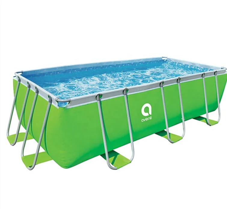 

2020 best sales Avenli swimming pool above ground pool pump good price Rectangle Metal Frame Deep Swimming Pool For Family, As picture