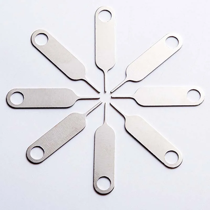 

Universal Round hole Sim Card Tray Pin Ejecting Removal Needle Opener Ejector For Mobile phone, Silver