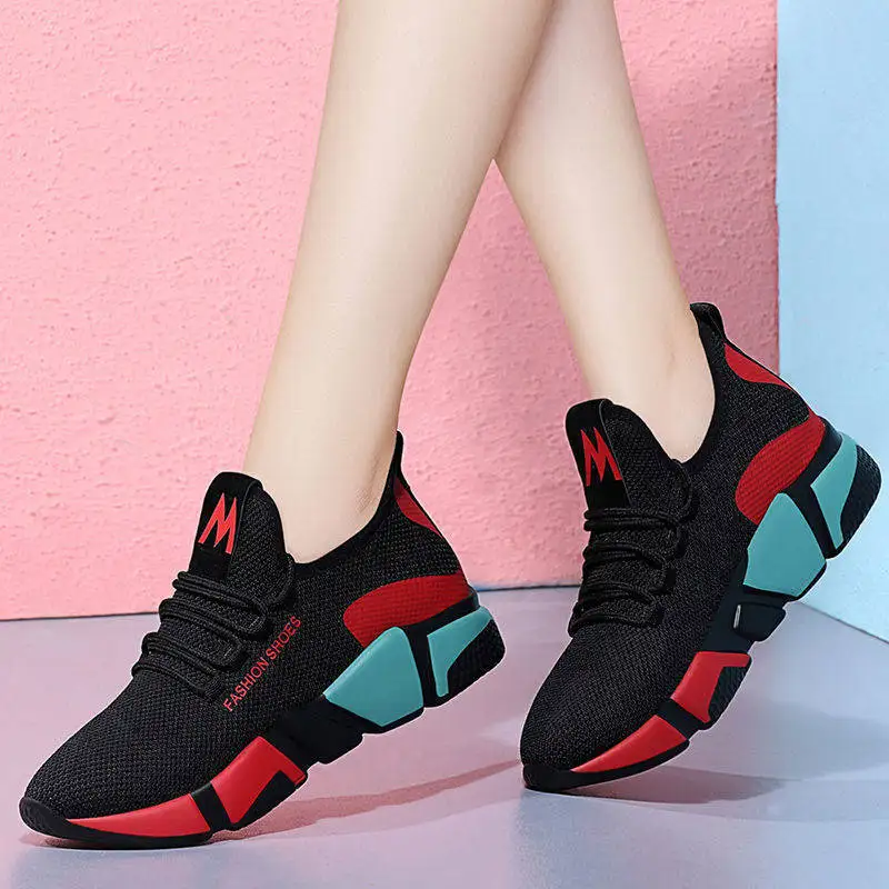 

Fashion Women Sneakers Breathable Mesh Casual Shoes Ladies Platform Sneakers Sports Shoes Slip On Walking Running Shoes, 5 colors