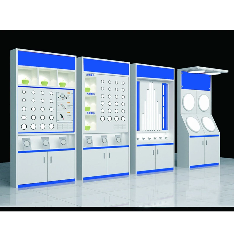 Custom Made Led Light Display Store Lamp Bulb Iron Display Rack