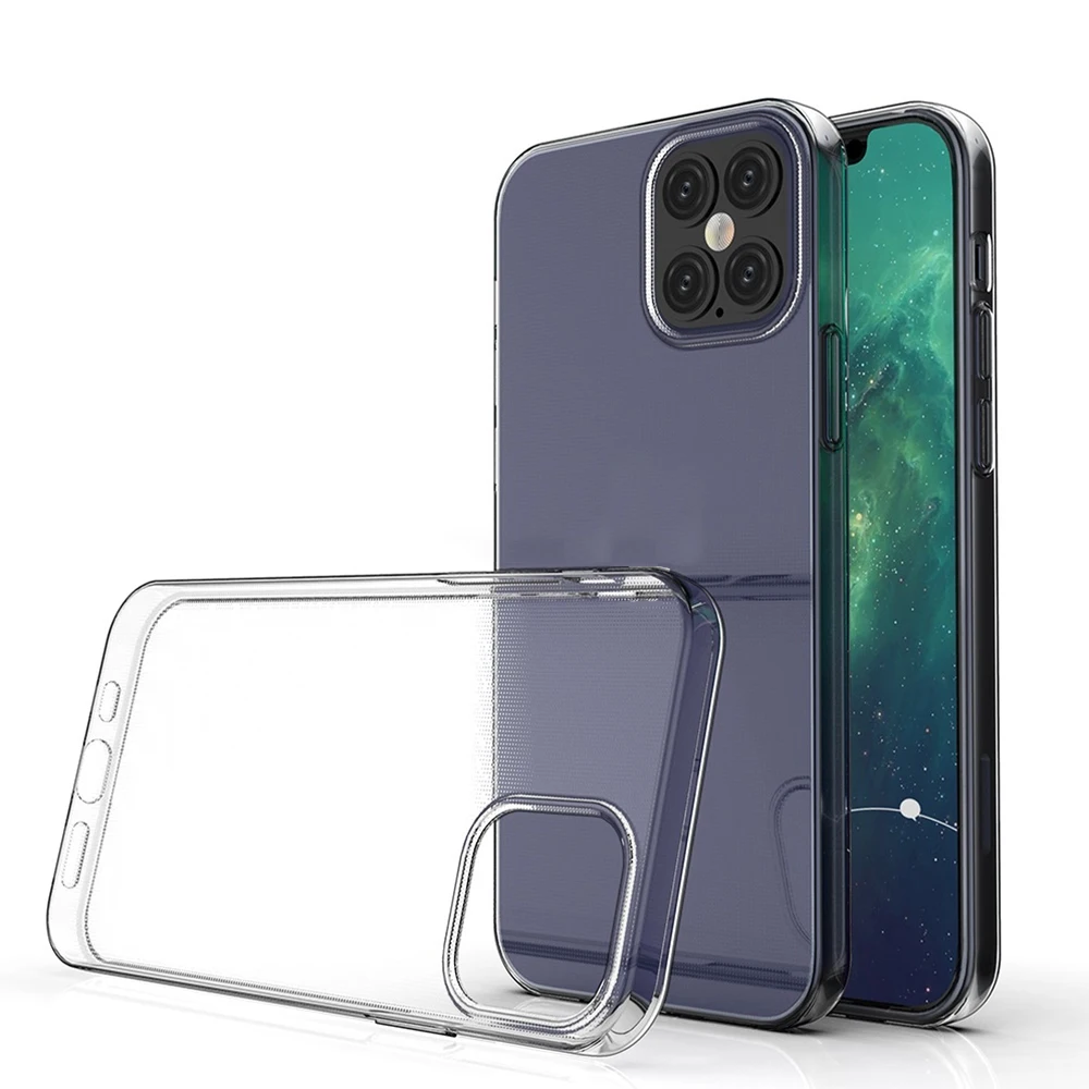 

For iPhone 12 Case , Clear Soft TPU Case for iPhone 12 / Mini/Pro / Pro Max Transparent Back Phone Case Cover