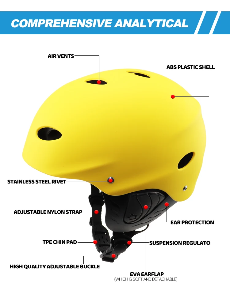 Watersports Helmet For Kayaking Kitesurf Windsurf And Dinghy Unisex