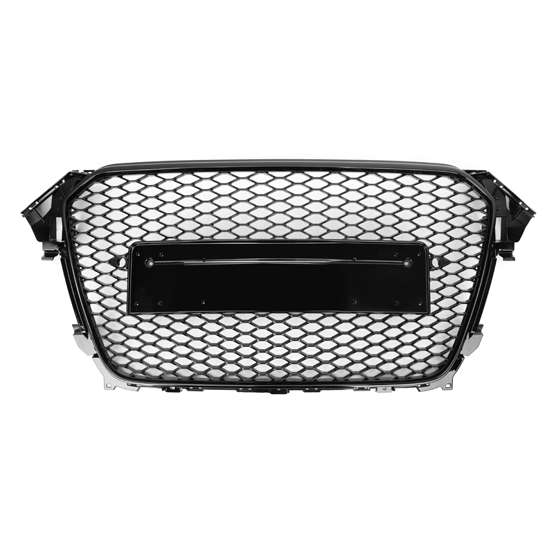 
NO Emblem Black A4 b8.5 RS4 Black Honeycomb Grills For Audi B8.5 A4/S4 2012 2013 2014 2015 