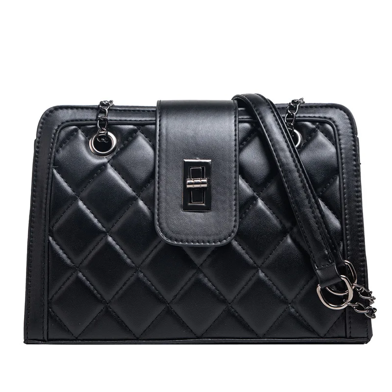 

Wholesale 2020 new Korean style fashion chain girl shoulder messenger small square lingge women bag H