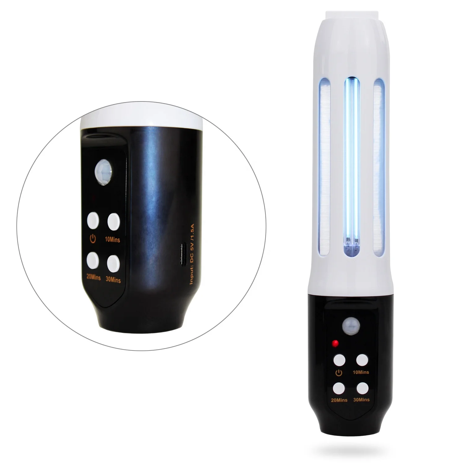 Battery operated Ozone sterilizer ultraviolet LED light UV Lamp