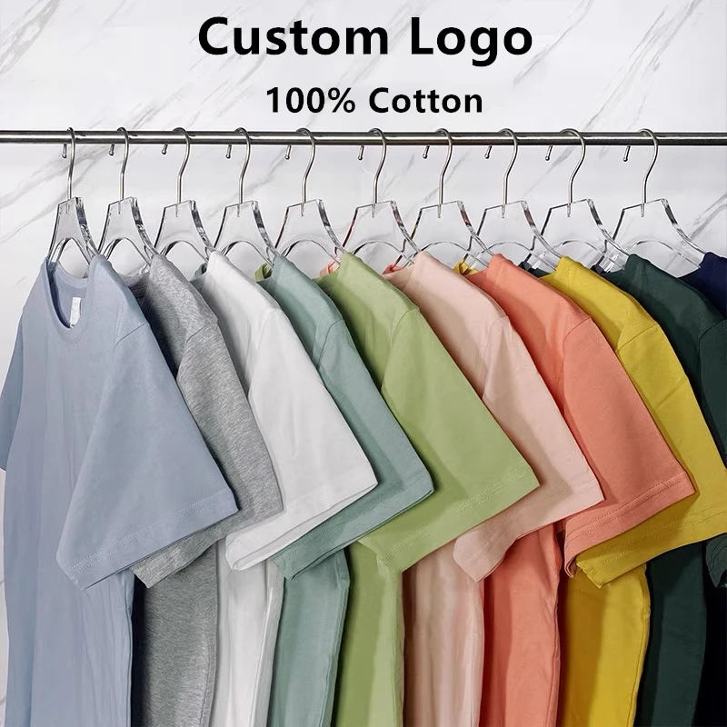 

Wholesale Drop Shipping High Quality plain tshirt for printing good omens print tshirts custom logo, Customized color