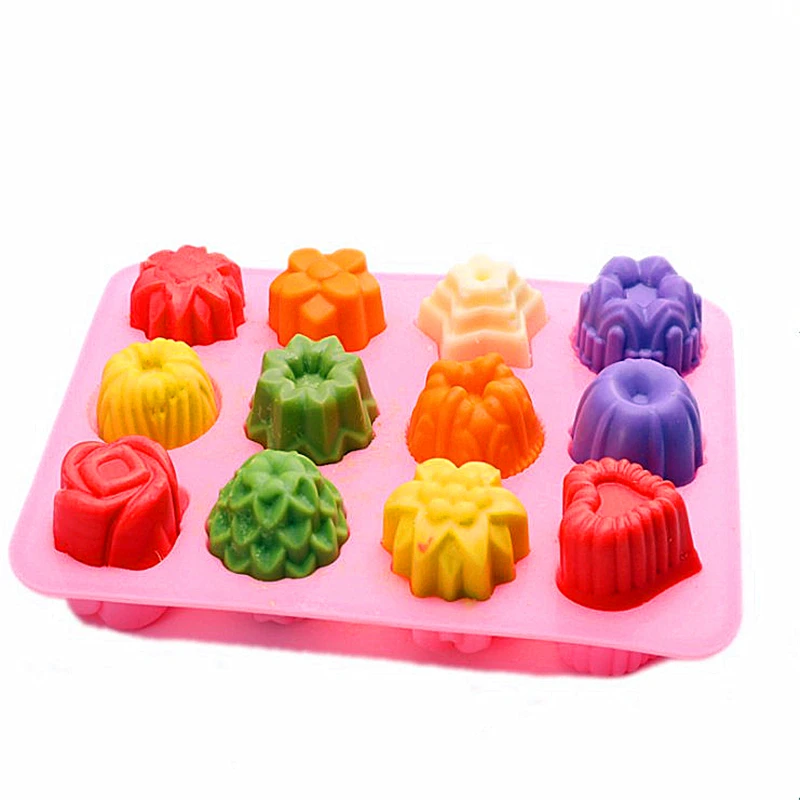 

2020 Wholesale Round Flower Soap Silicone Fondant Chocolate Lace Cake Decorating Tools Mold, Pink