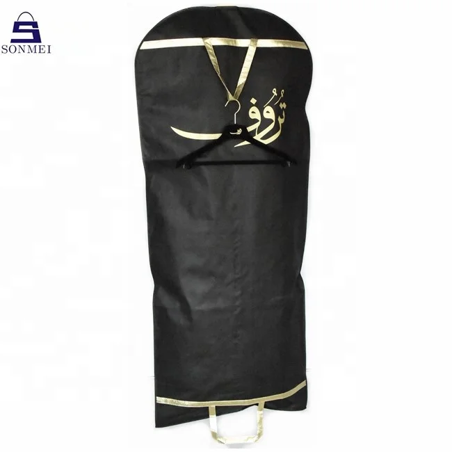 

Velvet coat hanger dust bag luxury dress cover bag with logo, Black, white, grey, blue, custom color