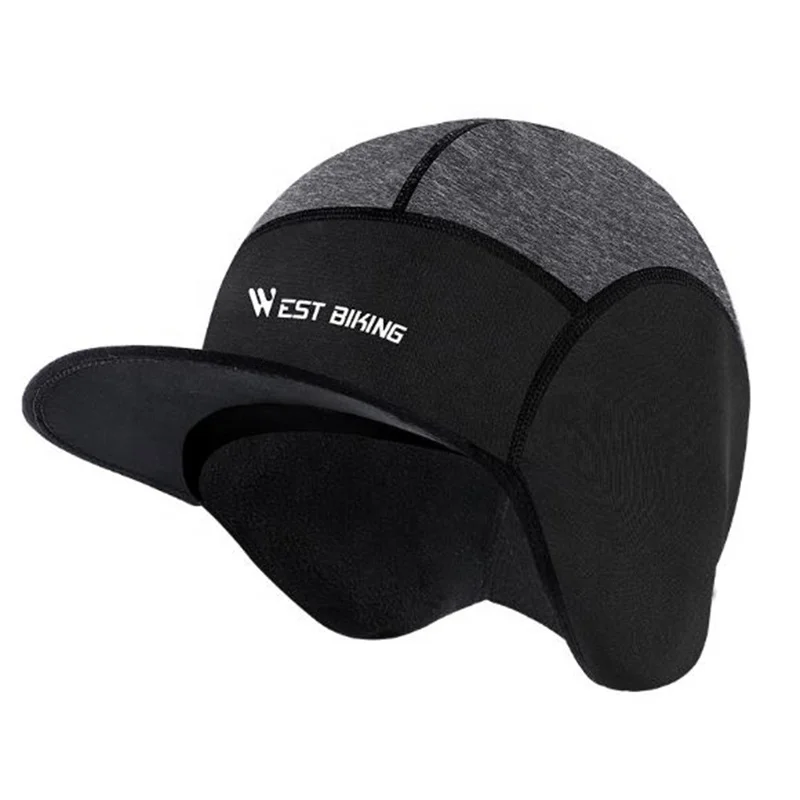 

Universal Ear Protection Autumn Winter Riding Outdoor Fleece Cap Wind-proof Multiple Purpose Warm Cap for Bike, Black