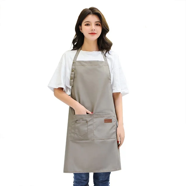 

Hot Sale OEM Canvas Apron Thick Canvas Apron With Pockets, Can be customized