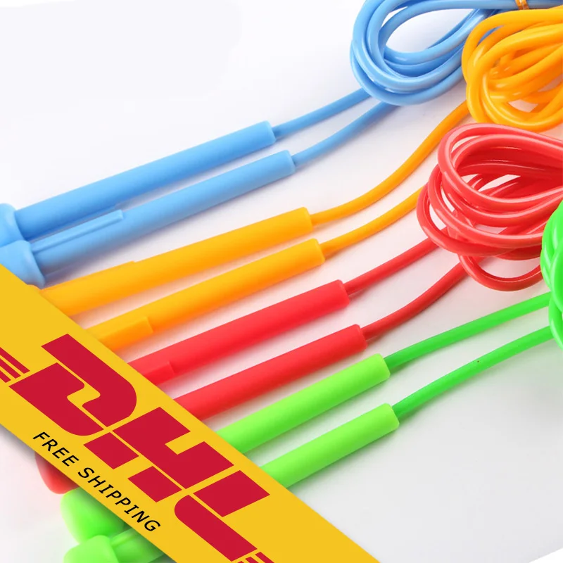 

Free Shipping 2.7M Colorful Speed Limit Adjustable Plastic Handle Skipping Rope Skipping Jump Rope Exercise Fitness Equipment