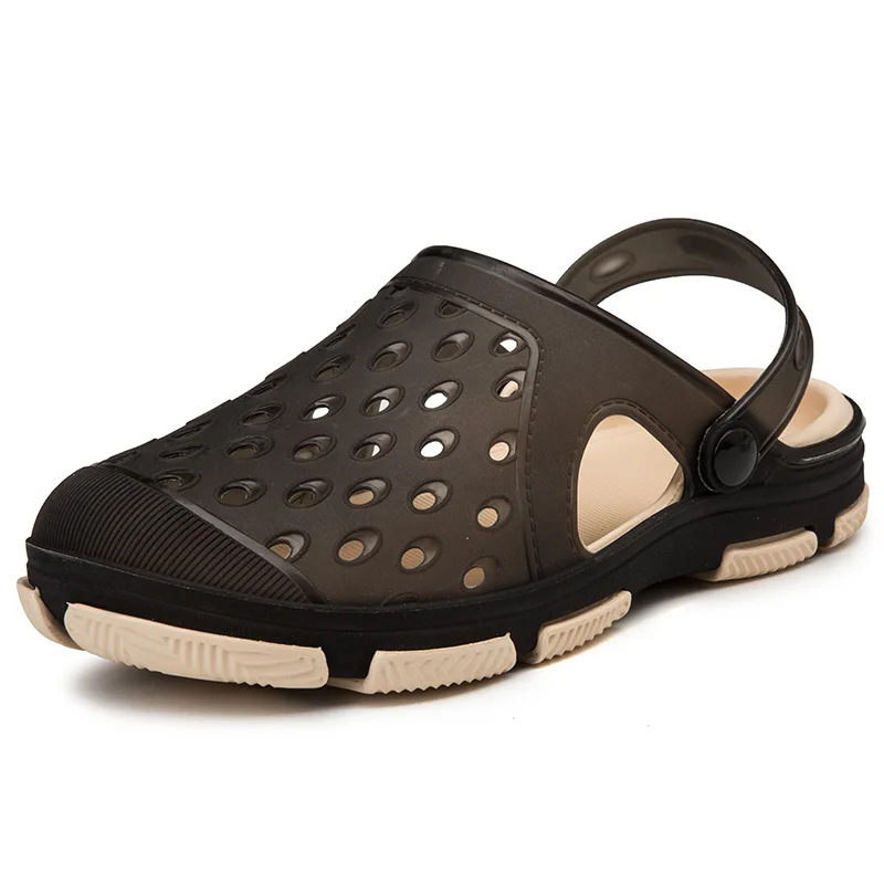 

High Quality Slipper Custom Clogs Men Summer Fashion Trendy Sandals Eva Odor Resistant Dual Purpose Non Slip Beach Clog, As picture