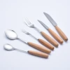 Plastic handle Stainless steel restaurant steak knife fork spoon cutlery set