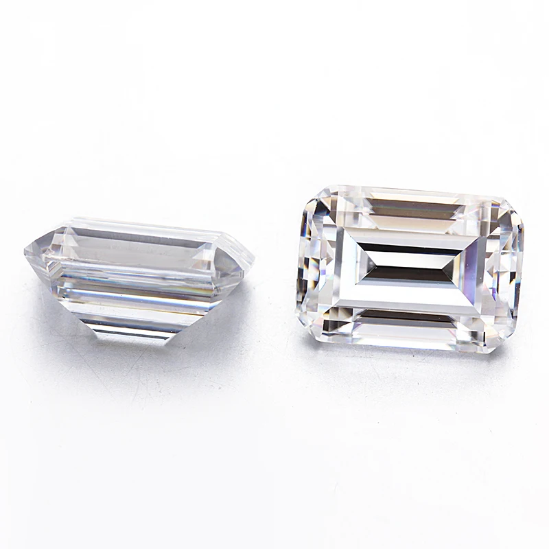 

1 carat vvs white diamond Emerald Cut moissanite loose gemstone price per carat