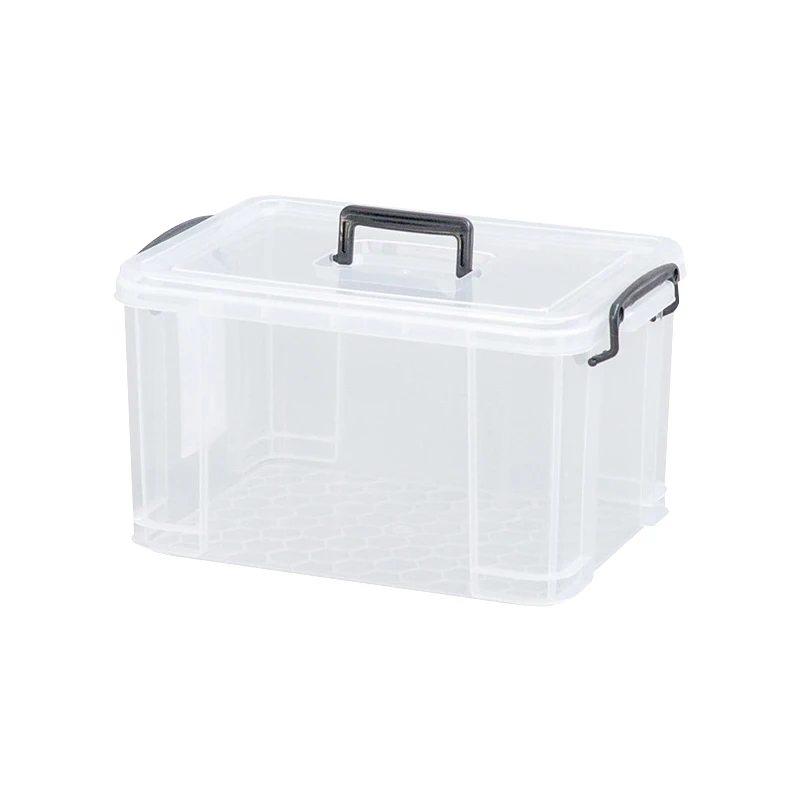 

High-end Technology Manufacturing Portable Plastic Storage Box Transparent Storage Box For Living Room