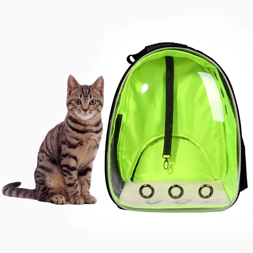 

Transparent Breathable Design Pet dog cat travel/walking backpack carrier bag