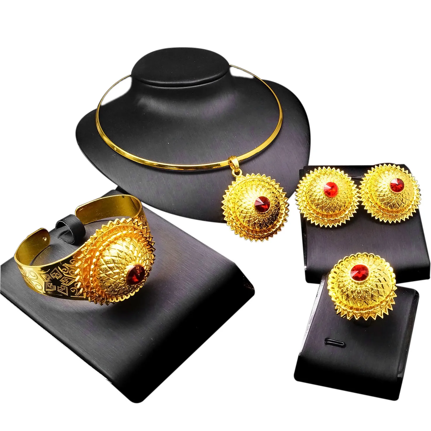 

Yulaili New Ethiopian Habesha Jewelry Gold Plated Sets for African Ethiopia Eritrean Women Wedding Jewelry Sets HD16010806