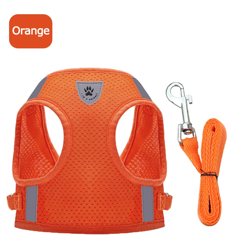 

Factory Sales Orange Soft-Padded Pet Harness Reflective Dog Vest Harness