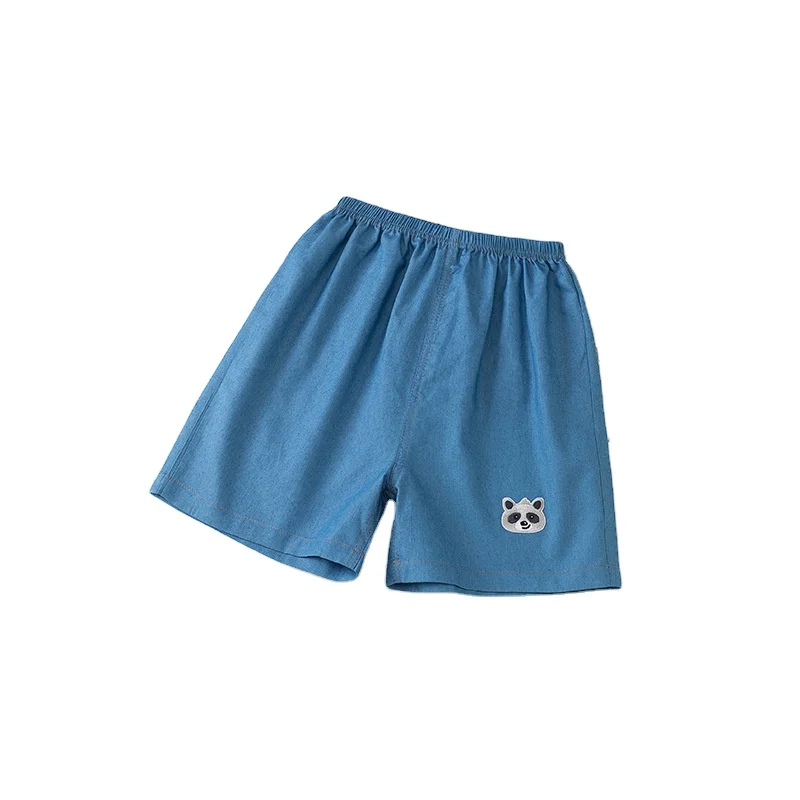 

Children's denim shorts summer pants thin girls' five-point pants middle pants