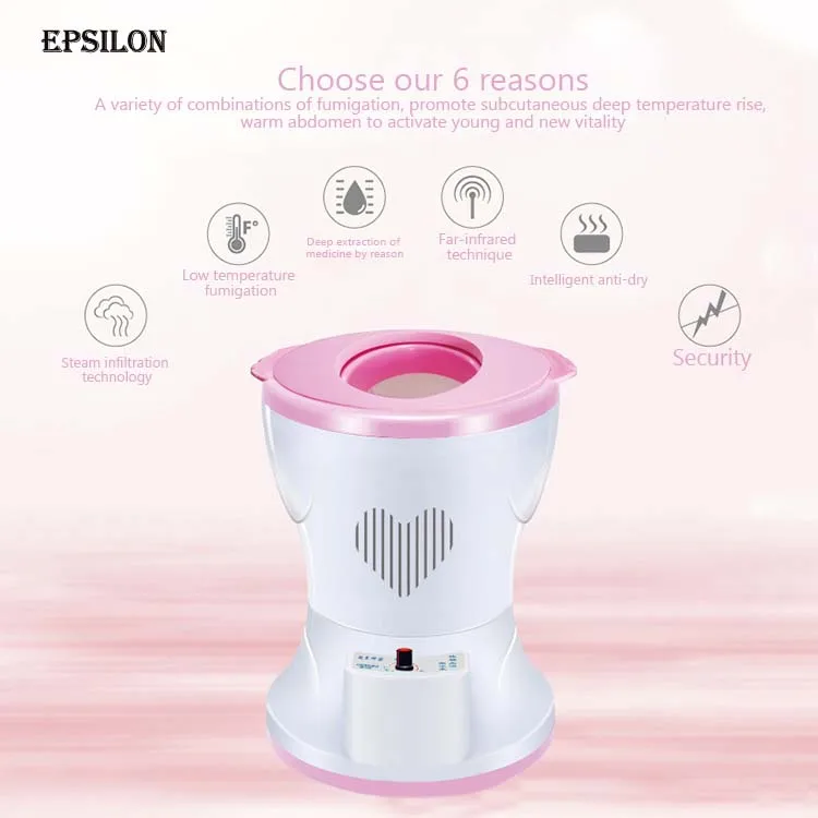 

Epsilon Factory Price Spa For Female Health Care Yoni Herbal Steaming Chair Portable Vaginal Steamer Seat