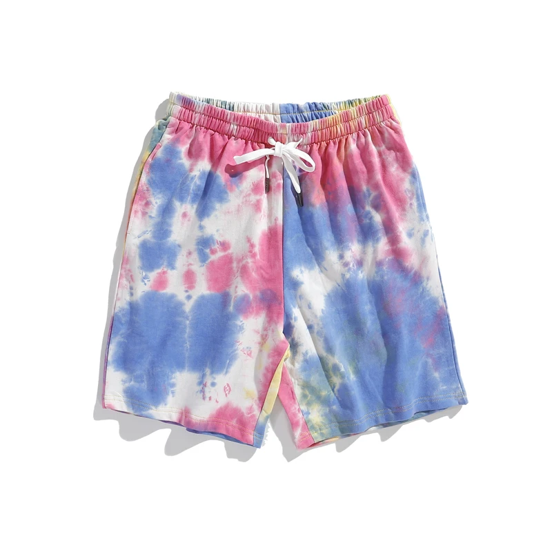 

Online Clothing Shop Summer Holiday Drawstring Elastic Waist Fashion Sport Tie Dye Sweatpants Women And Ladies Shorts Pants