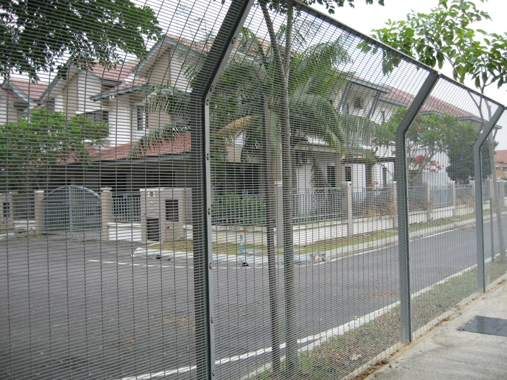 latest company news about Hot dipped galvanized after welded 2.4M anti climb high security mesh fence /358fence / clearve fence  1