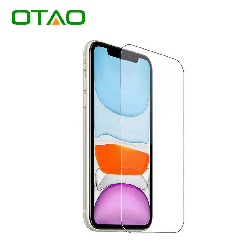 

OTAO 2.5D Clear Tempered Glass Privacy Screen Protector Compatible With iPhone 13 12 11 Pro XS Max X 8 7 plus Mobile Phone Film, Transparent
