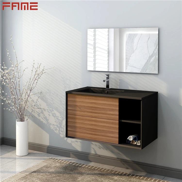 Fame Modern Simple Painting Melamine Rebounded Drawers Bathroom Vanity