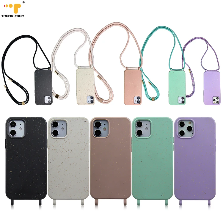 

Fancy Removable Polyester Strap Mobile Cover 100% Biodegradable For iPhone 12 Pro Max Case