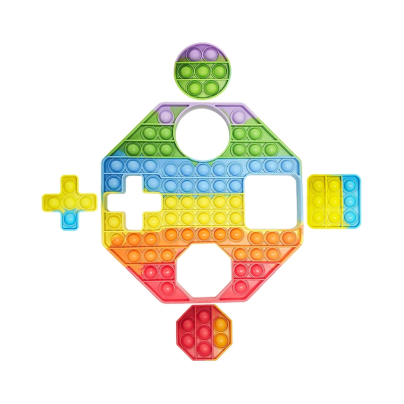 

2023 new Autism and Special Needs Stress Reliever Puzzle Shape Matching It Anxiety Relief Poppingg It Fidget Toy