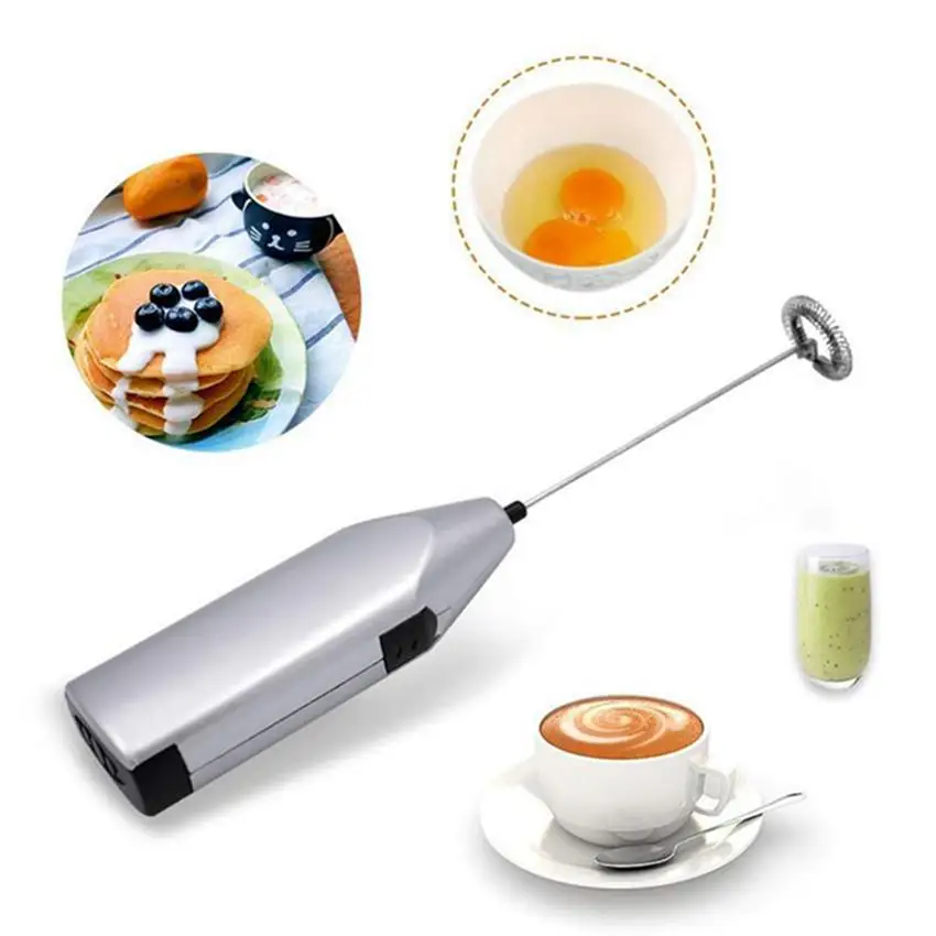 

DDA217 Cooking Tool Automatic Egg Stirrer Kitchen Whisk Mixer Electric MIni Coffee Milk Frother New Handheld Electric Egg Beater, Multi colour