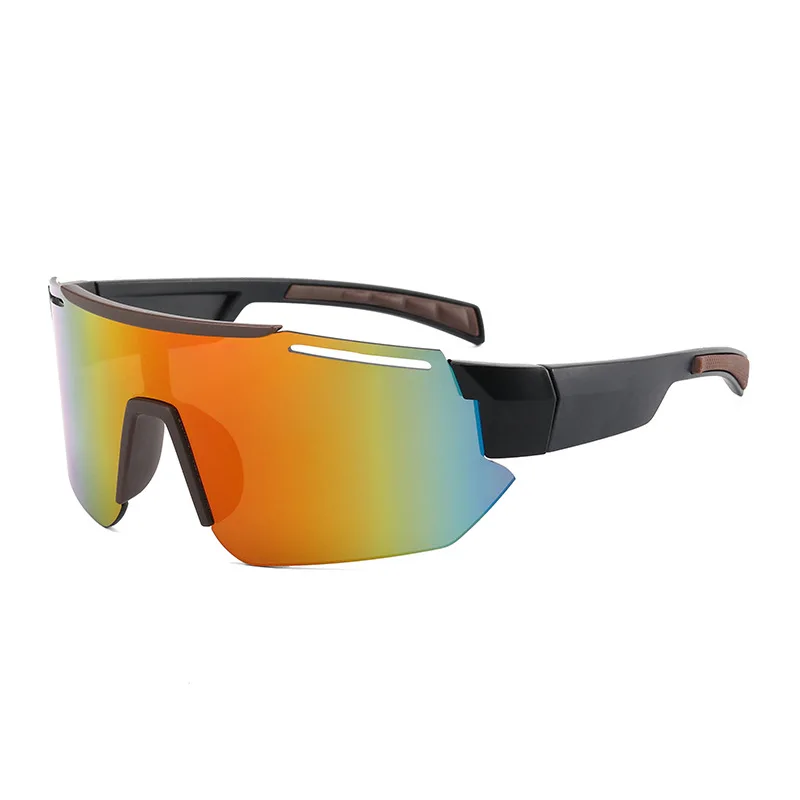 

Wholesale Trendy Fashion Sports Eyewear Rimless Polarized Mirror Sunglasses Shades for Men Women