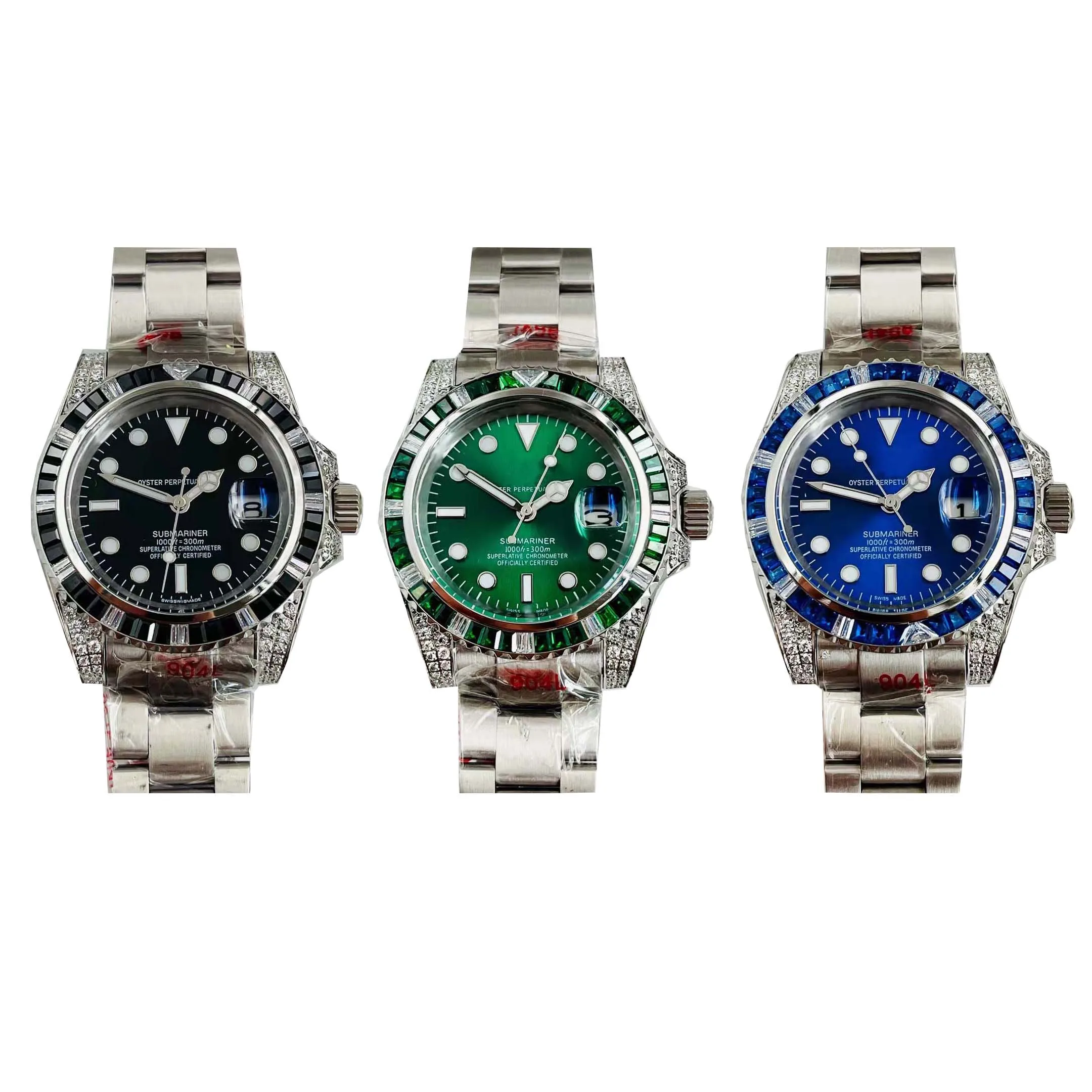

2022Waterproof Classic Business Wristwatch Fashion Style High Quality Diamond Mechanical Watches Luxury Designer Watches, As shown in the figure