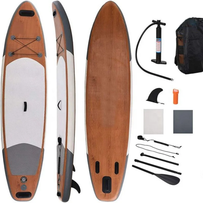 

Hot Sale sup Inflatable Swimming Surfboard For Surfing And Yoga Racing Board, Wooden