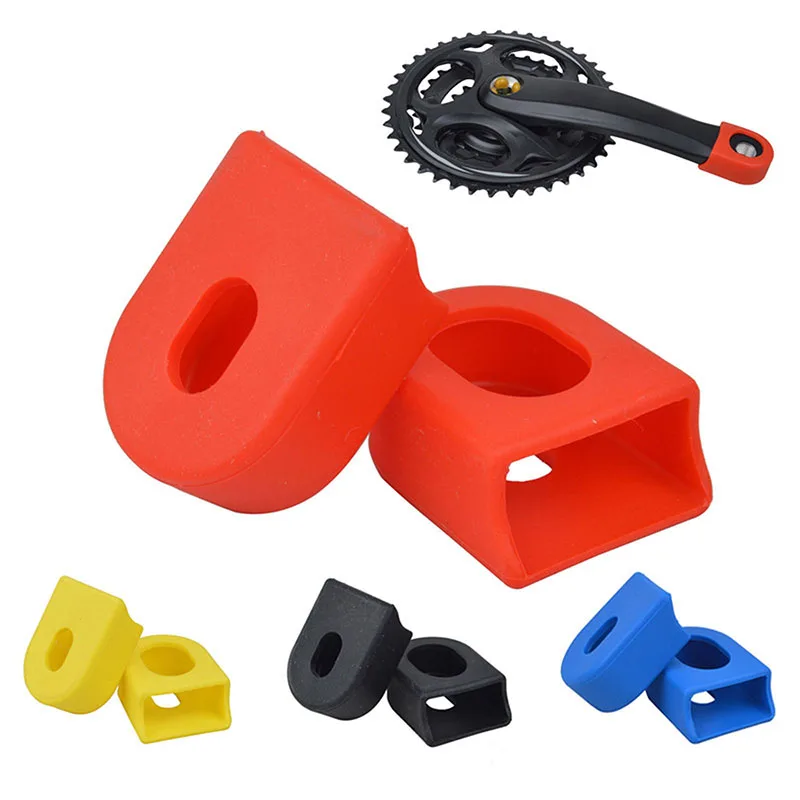 

Cycling Accessories Silicone Bicycle Fixed Gear Crank Protector Cover Case Boots MTB Road Bike Crankset Arm Boot Protective, 6 color