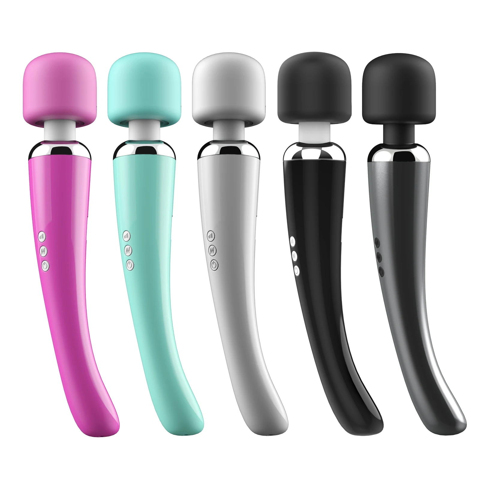 

Electronic cordless personal deep tissue vibration handheld body wand massager